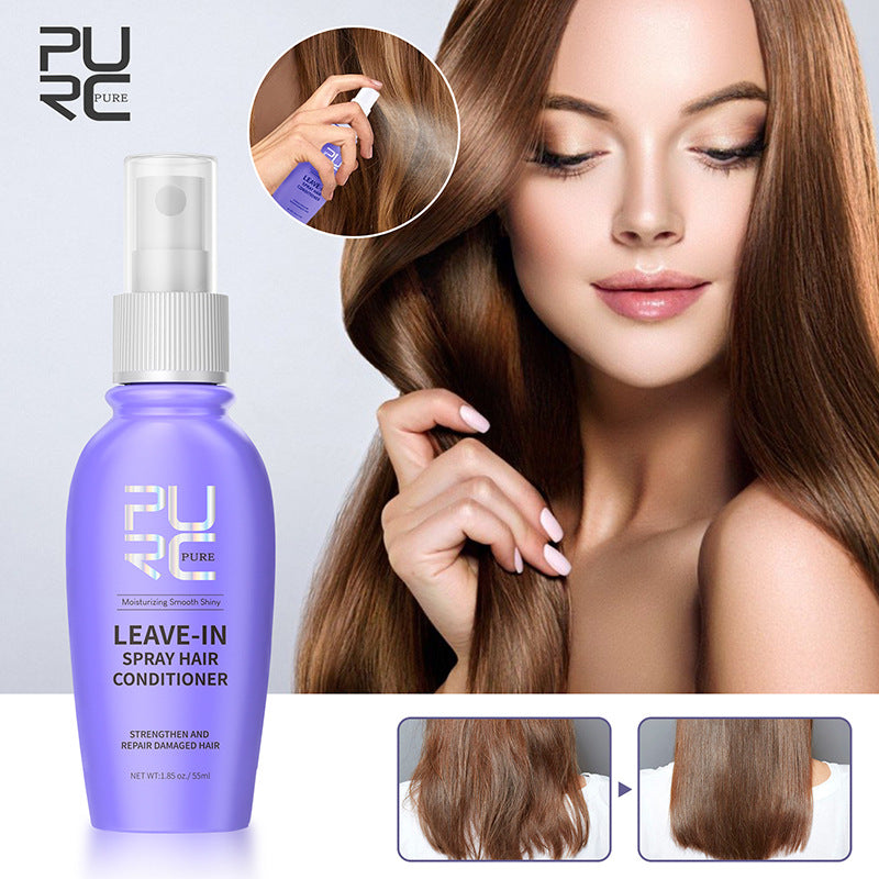 No-steam, no-wash hair care essential oil spray