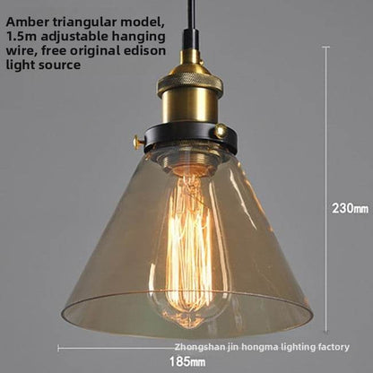 Creative retro glass chandelier - Price Value Store