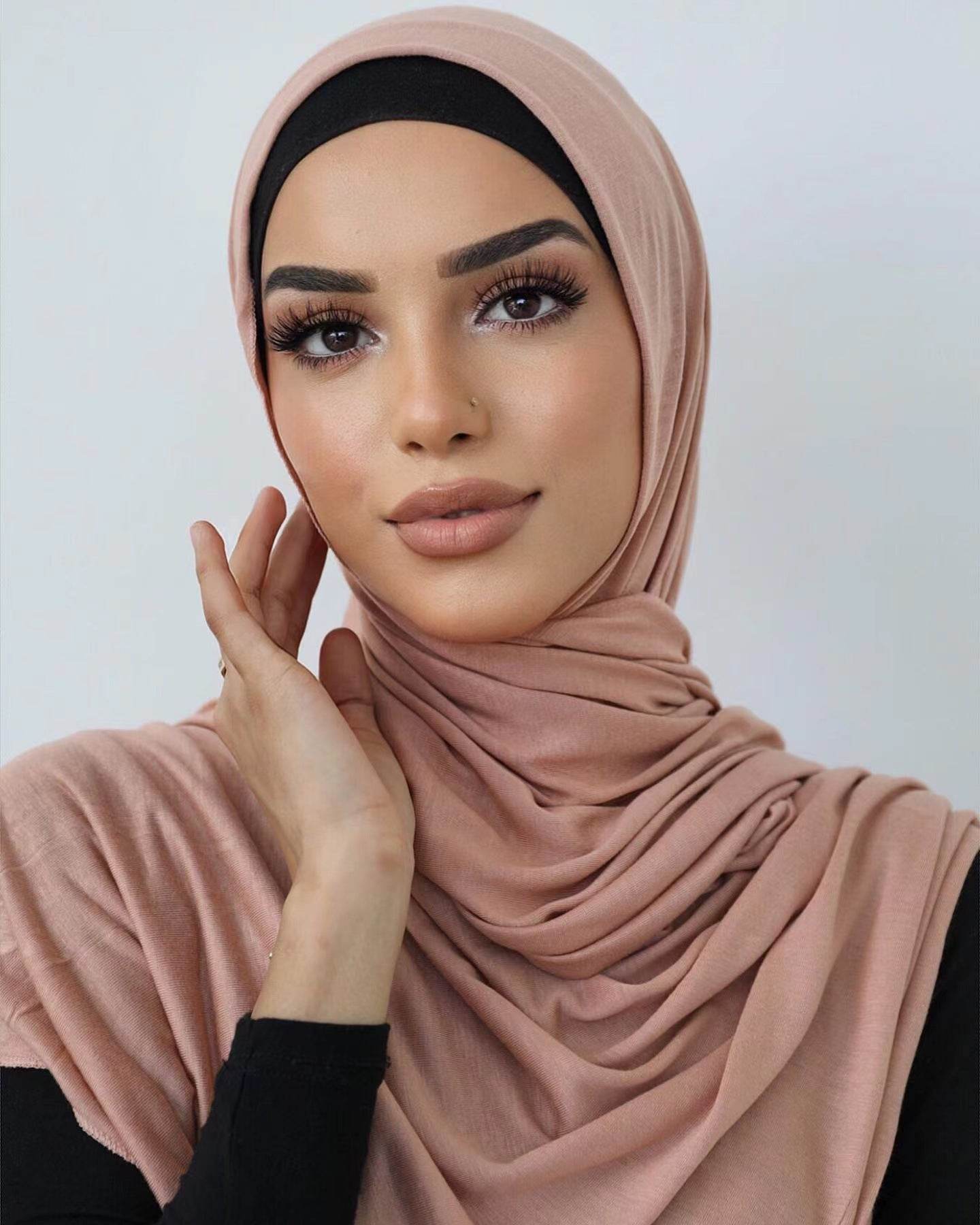 Solid-color lustrous cotton scarf for women - Price Value Store