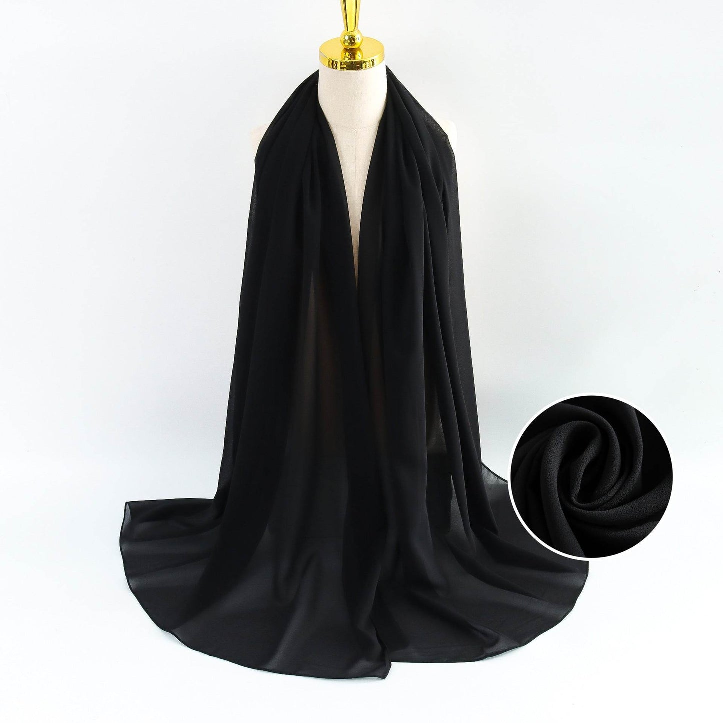 Elegant Pearl Chiffon Scarf for Women - Price Value Store