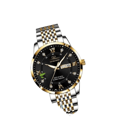 Foreign trade AliExpress explosions Swiss certification imported double calendar waterproof luminous men's watch Korean fashion - Price Value Store