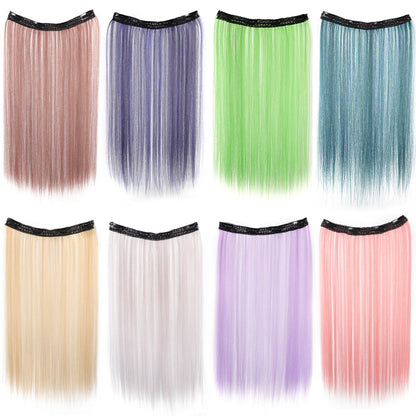 Colorful ear-hanging hair extensions