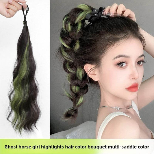 Colorful Hand-Woven Synthetic Hair Ponytail Bundles for Volume & Styling - Price Value Store