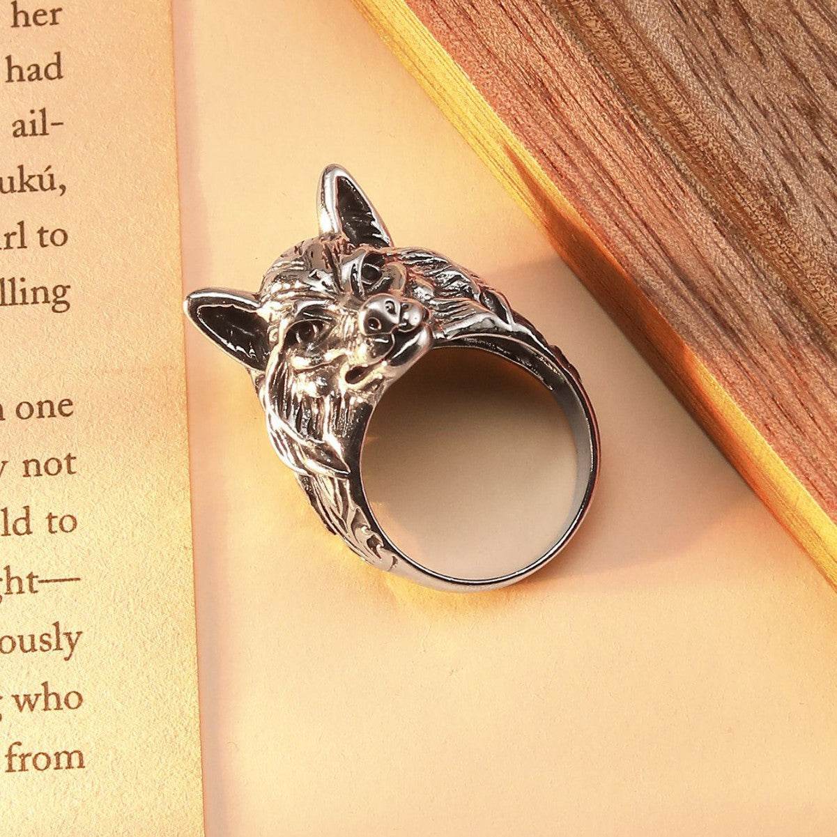 Retro Wolf Head Ring - Price Value Store