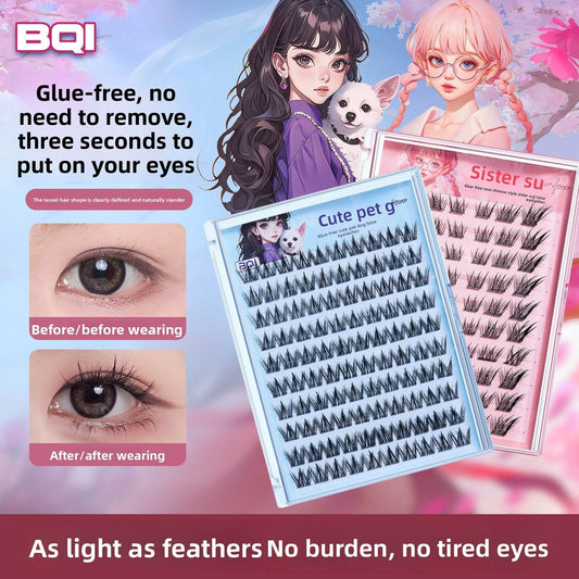 BQI Glue-free Natural False Eyelashes - Price Value Store