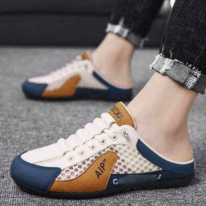 Men's oversized shoes with hollowed-out designs in summer - Price Value Store