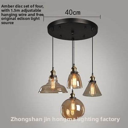 Creative retro glass chandelier - Price Value Store