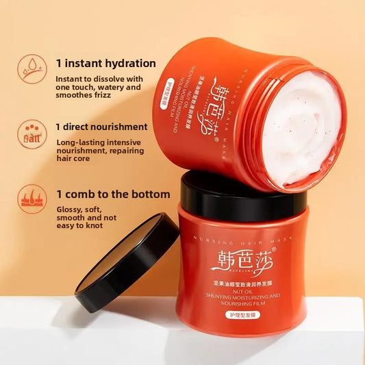 Deeply moisturizing and repairing frizzy hair mask