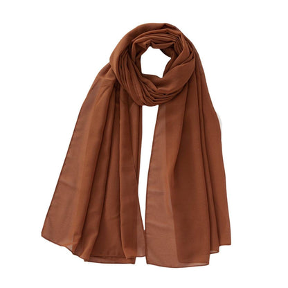 Monochrome Pearl Chiffon Bubble Scarf - Price Value Store