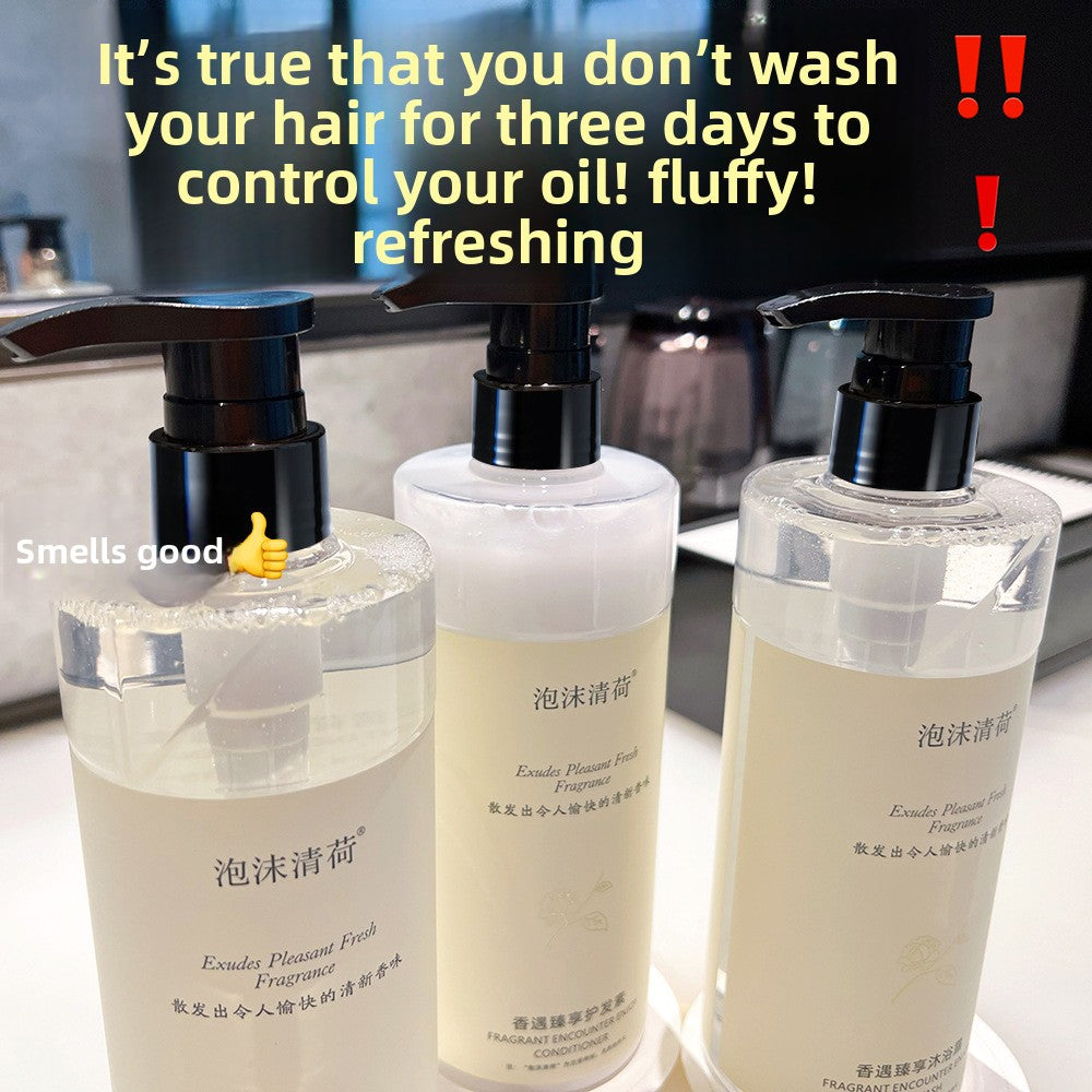 Foam Lotus White Tea Scented shampoo, Conditioner and Body wash