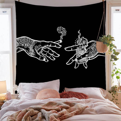 Cross-border exclusive for ins Nordic style hanging cloth custom bedside layout background cloth wall cloth bedroom living room tapestry custom - Price Value Store