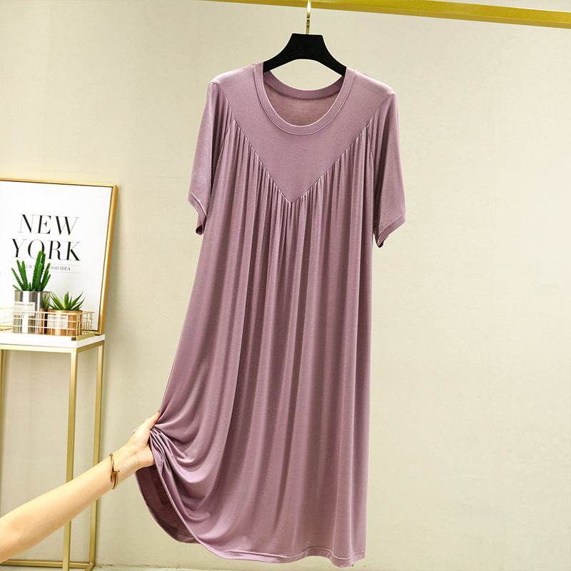 Modal Summer Nightdress Loose Fit Casual Dress for Women - Price Value Store