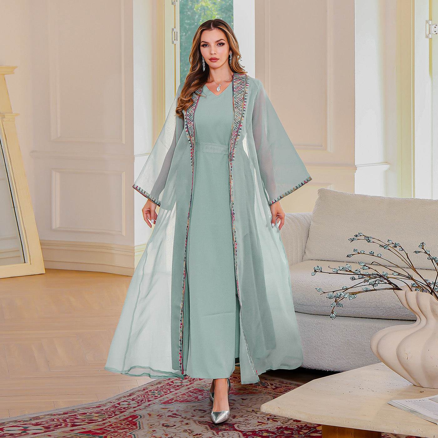 Elegant Muslim Two-Piece Dress - Price Value Store
