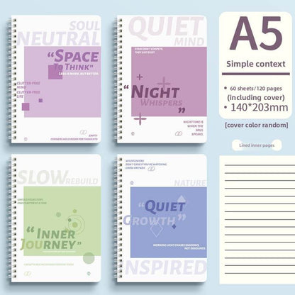 Cute Animal Coil Notebook with Hard Cover - A5/B5, 60 Sheetsd - Price Value Store