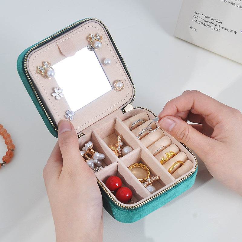 Portable mirror jewelry box - Price Value Store