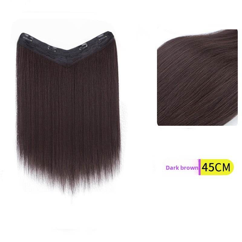 V-Shaped Fluffy Synthetic Hair Wig ? Straight/Curly (50cm/60cm) - Price Value Store