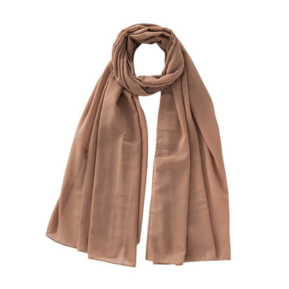 Monochrome Pearl Chiffon Bubble Scarf - Price Value Store
