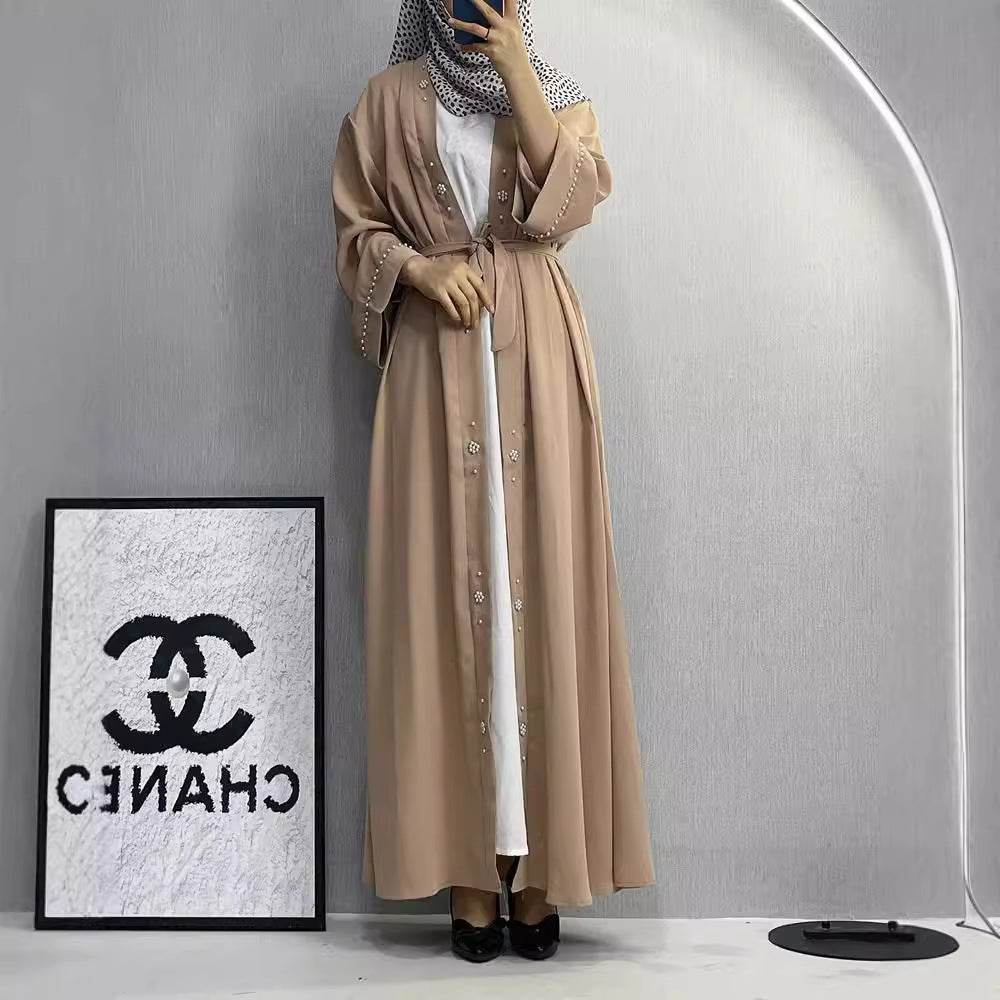 Elegant Beaded Tie Cardigan Robe for Women - Price Value Store