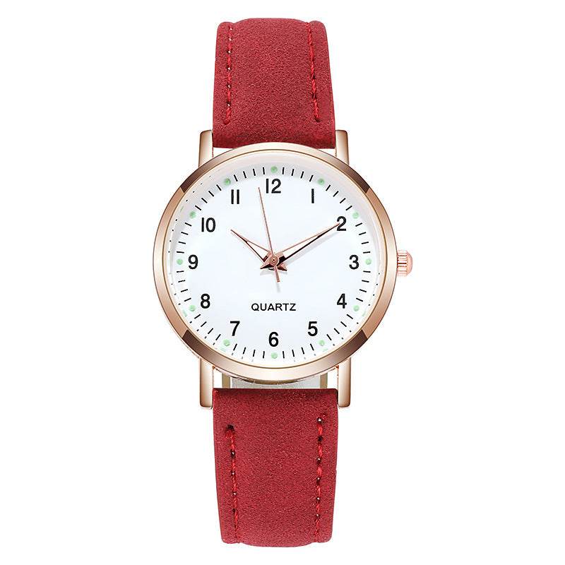 Ladies' quartz watch with brushed leather - Price Value Store