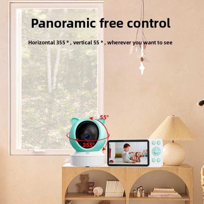 Graffiti WiFi Wireless Remote Video Baby Monitor with Screen Mobile Tracking Cry Alarm Baby Monitor - Price Value Store