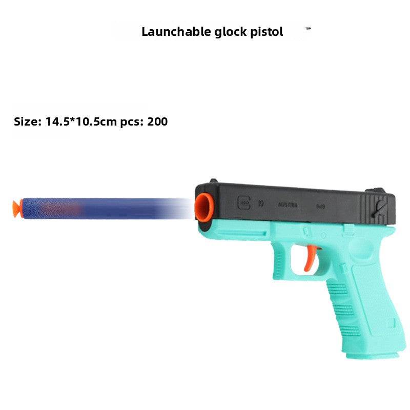 Glock Soft Bullet Toy Gun for Kids - Mint Green - Price Value Store