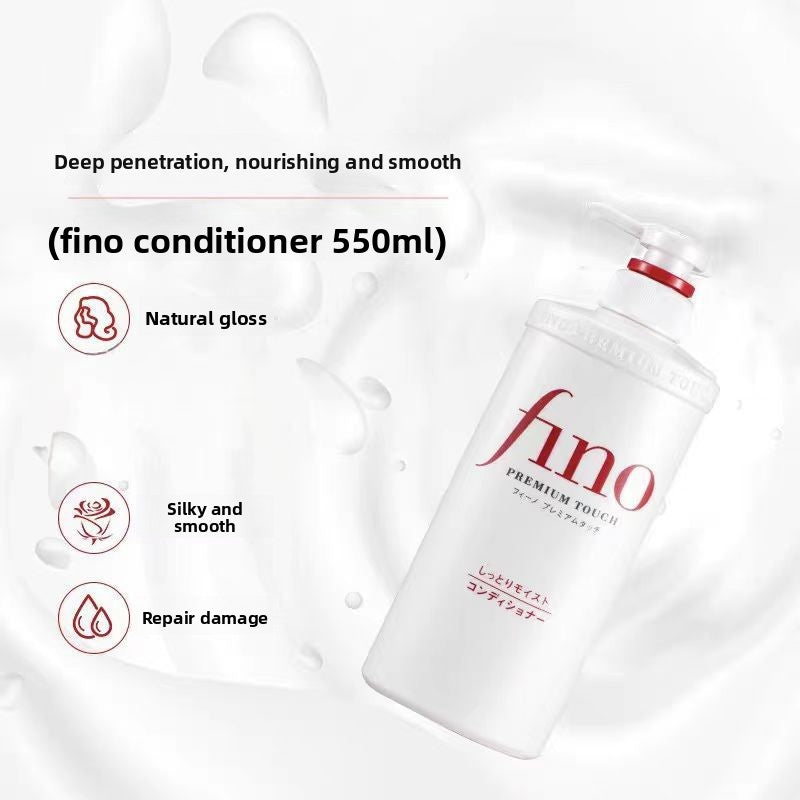 Shampoo makes hair smooth and reduces frizz.