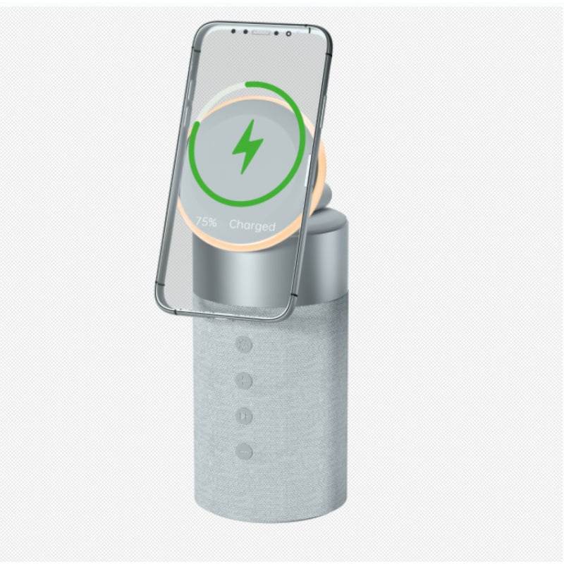 Magnetic suction wireless audio charging mobile phone headset magnetic suction wireless charging household mini portable desk decoration speaker - Price Value Store