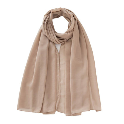 Monochrome Pearl Chiffon Bubble Scarf - Price Value Store