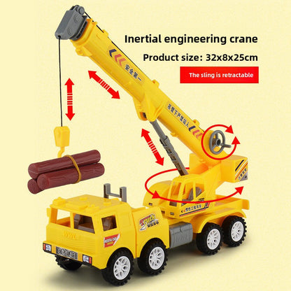 Large crane toy engineering vehicle model