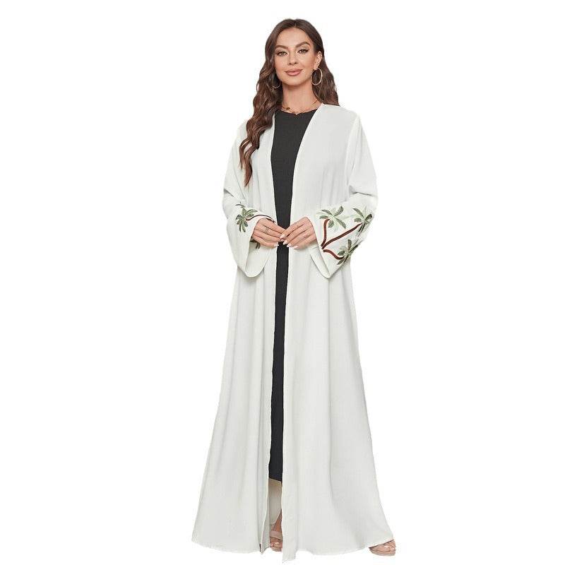 Long-sleeved cardigan with embroidery dress - Price Value Store