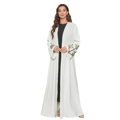 Long-sleeved cardigan with embroidery dress - Price Value Store