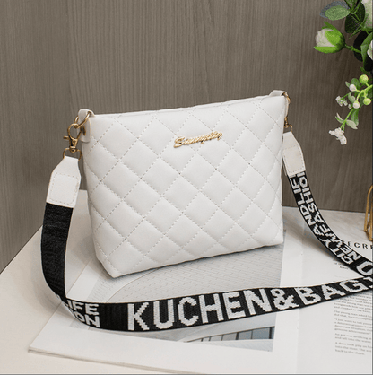 Diamond plaid bucket bag 2025 new ladies bag high texture design women's bag Korean style shoulder bag - Price Value Store