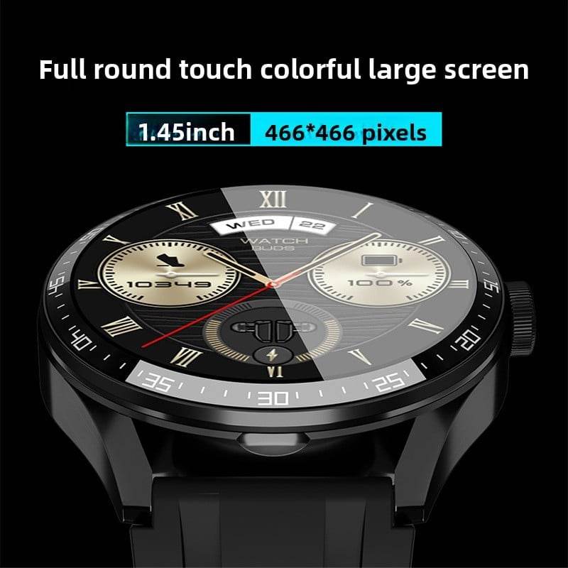 Smartwatch with TWS Earbuds Waterproof Fitness Tracker with Heart Rate & Blood Pressure Monitor - Price Value Store