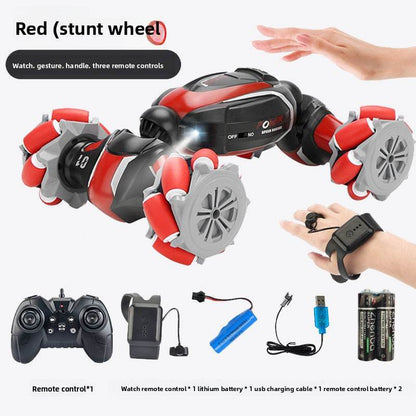 Gesture Induction Deformation Remote Control Car Children's Toy Twisted Four-wheel Drive Climbing Racing Car Boy Charged Electric Off-road Vehicle - Price Value Store