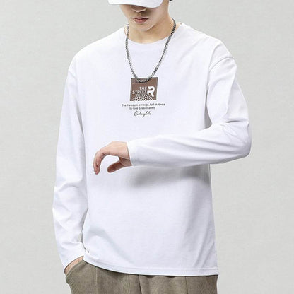 Fashionable printed long-sleeved T-shirt - Price Value Store