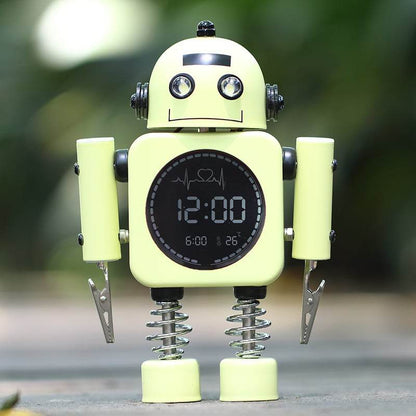 Metal Robot Luminous Alarm Clock - Price Value Store