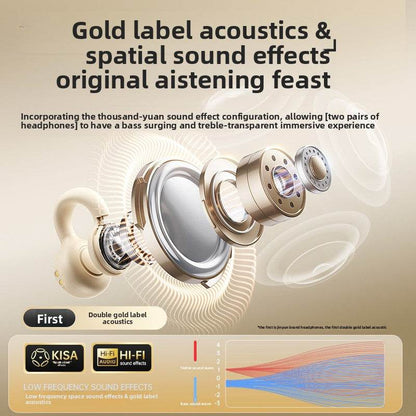 Bluetooth 5.4 dual headset 2025 new wireless ear clip - Price Value Store