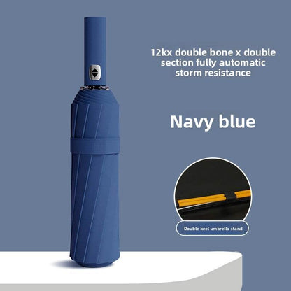24-Bone Double Keel Fully Automatic UV Protection Umbrella - Price Value Store