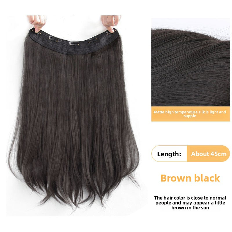 One-Piece Wig, Long Straight Hair