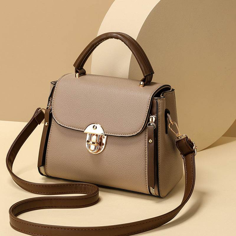 Women's Fashion PU Lock Large Capacity Shoulder Crossbody Bag - Price Value Store