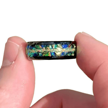 Green Opal Stainless Steel Ring - Price Value Store