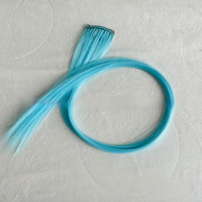 Highlight dyed wig pieces for women's long straight hair