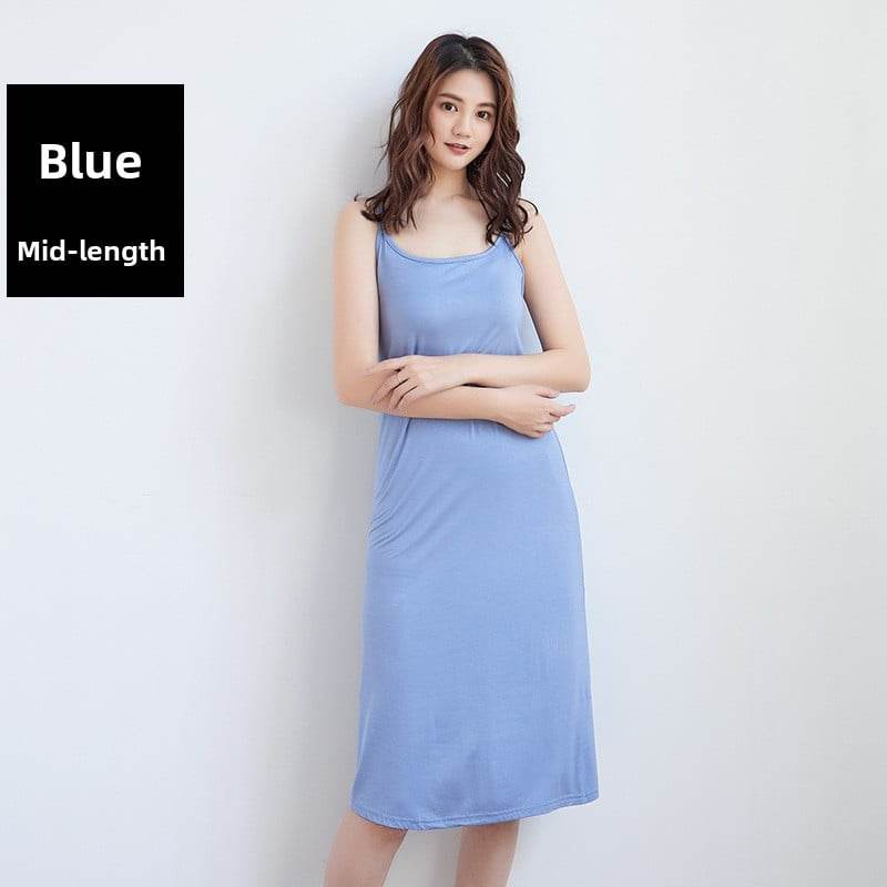 Sleeveless Slip Dress - Loose Fit Casual Inner Skirt - Price Value Store