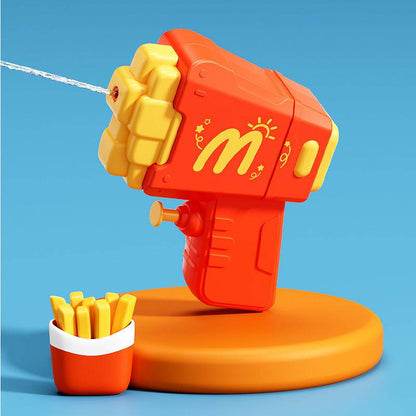Hamburgers, fries, toy water gun - Price Value Store
