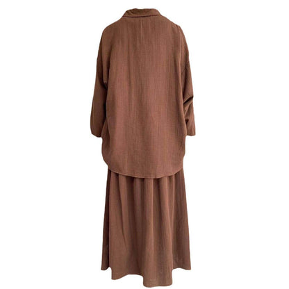 Puff sleeve blouse and skirt - Price Value Store