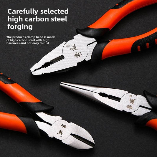 Heavy-Duty Multifunctional Pliers ? Anti-Slip Long Nose, Diagonal & Wire Cutter - Price Value Store