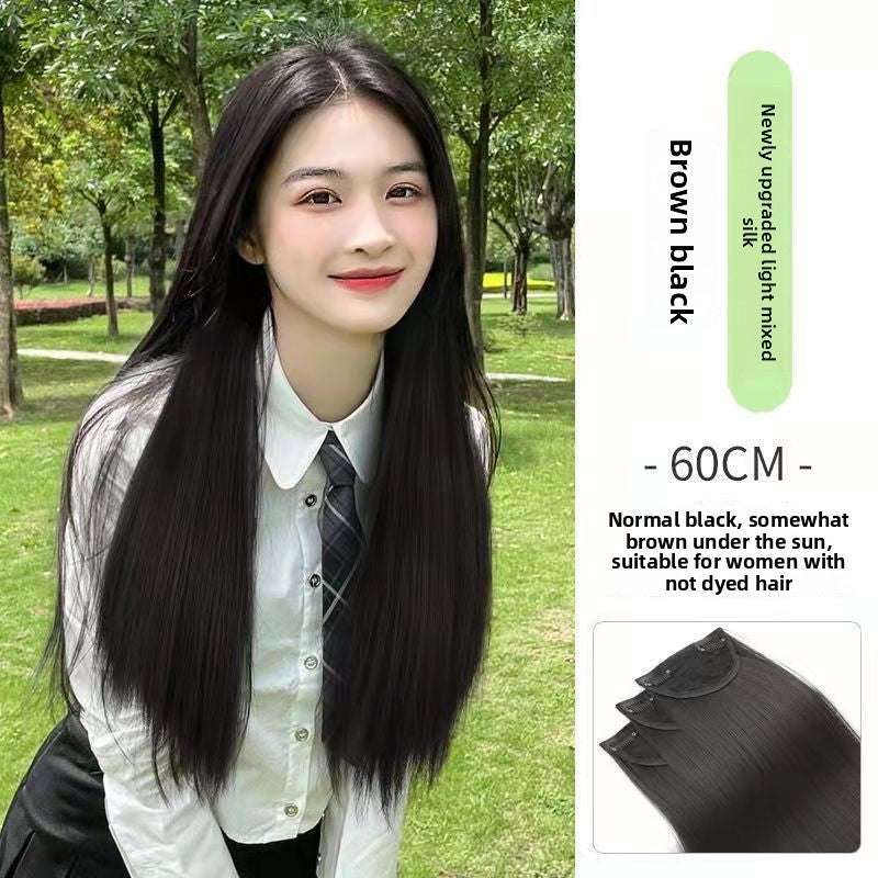 Long straight hair wig
