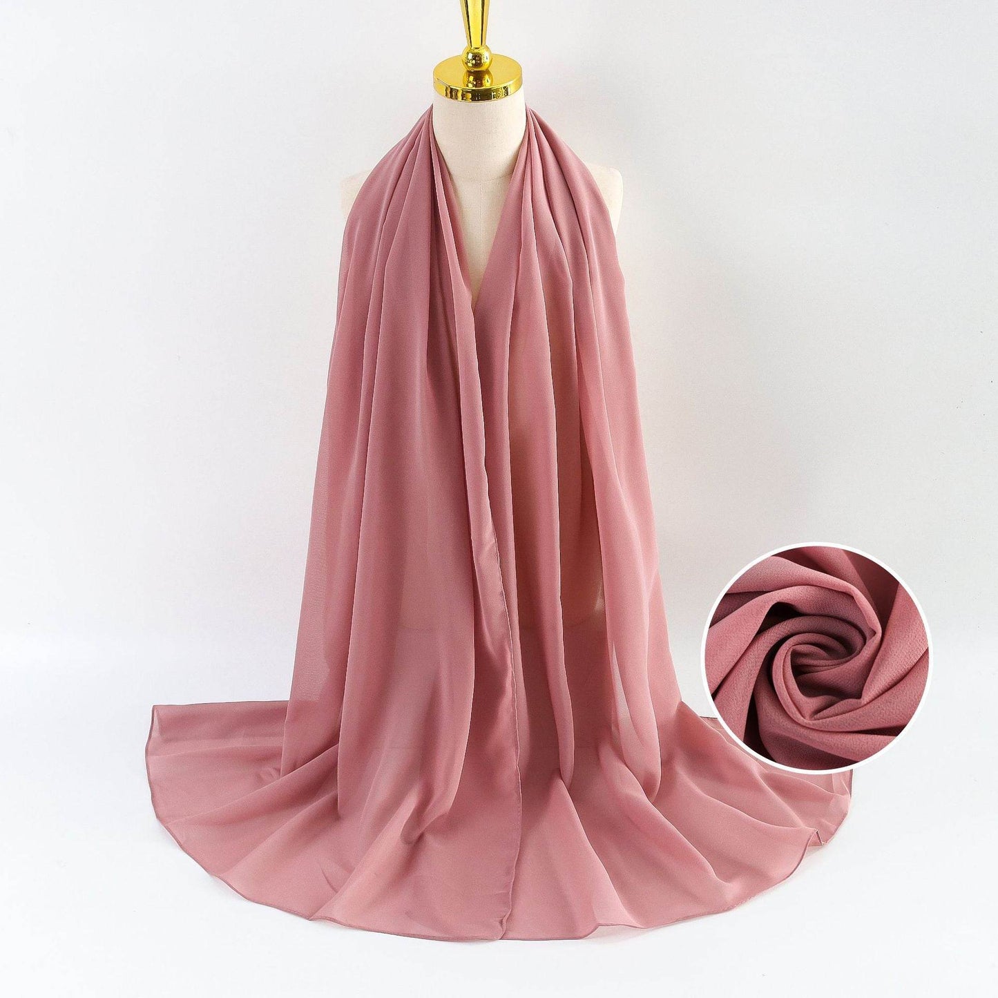 Elegant Pearl Chiffon Scarf for Women - Price Value Store