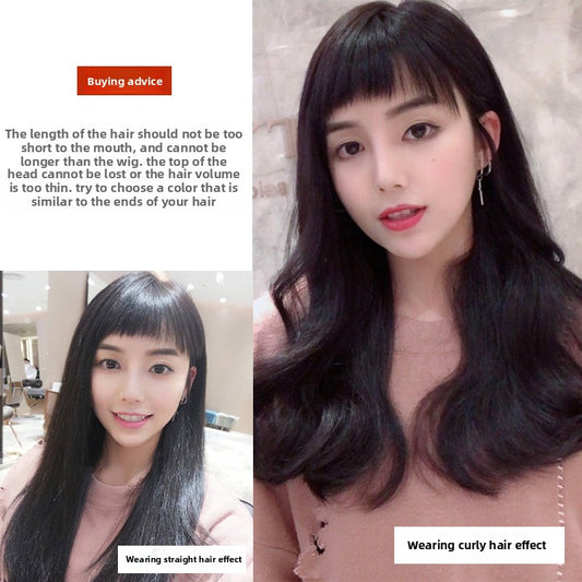 Long roll one-piece wig pieces