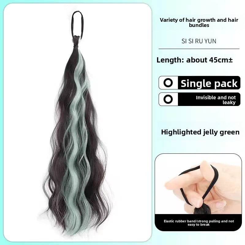 Colorful Hand-Woven Synthetic Hair Ponytail Bundles for Volume & Styling - Price Value Store